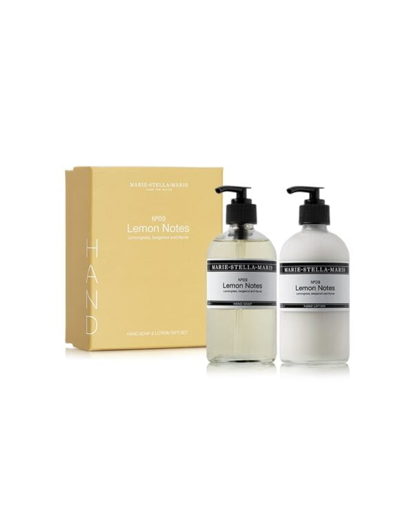 marie stella maris hand gift set lemon notes